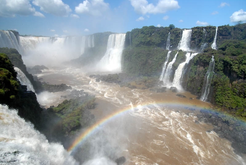Iguazu Waterfall — big water on the border of two countries Iguazu Waterfall — big water on the border of two countries