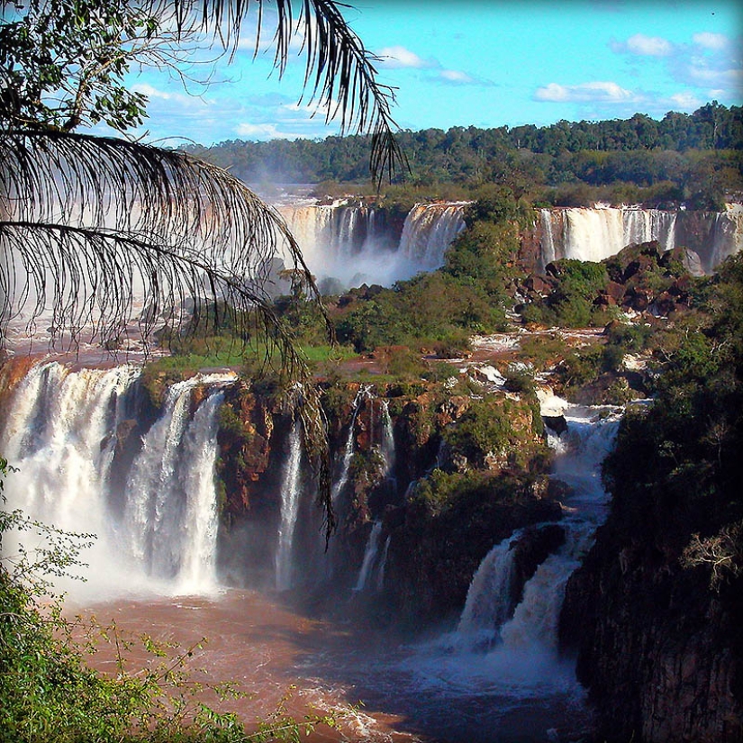 Iguazu Waterfall — big water on the border of two countries Iguazu Waterfall — big water on the border of two countries