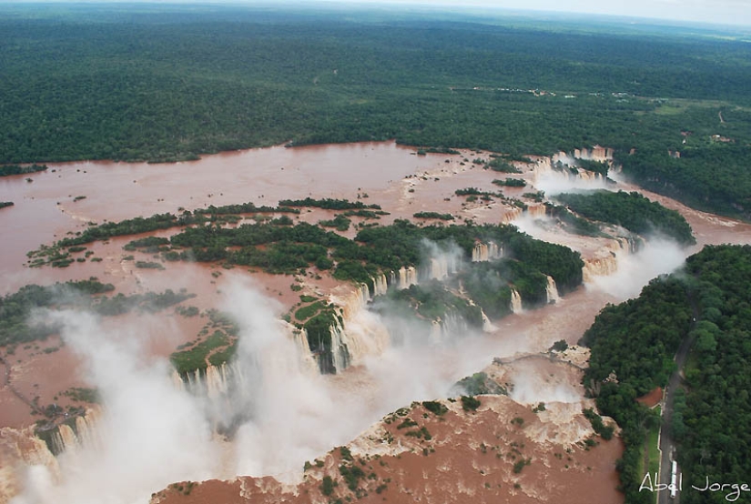 Iguazu Waterfall — big water on the border of two countries Iguazu Waterfall — big water on the border of two countries