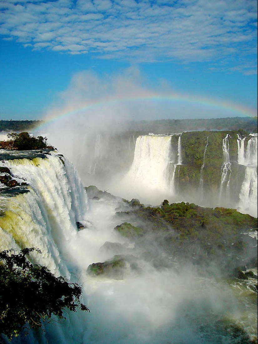 Iguazu Waterfall — big water on the border of two countries Iguazu Waterfall — big water on the border of two countries