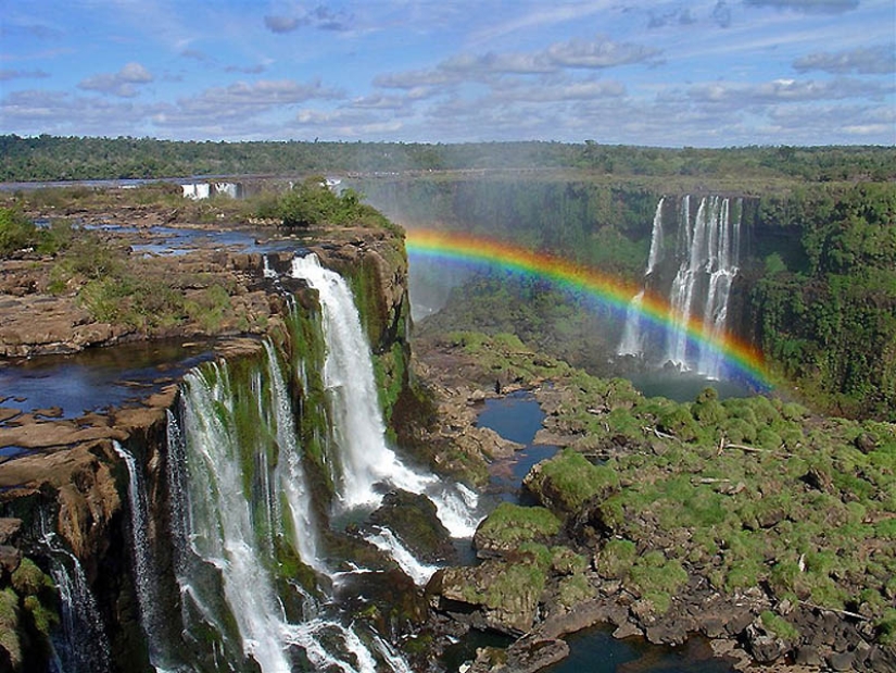Iguazu Waterfall — big water on the border of two countries Iguazu Waterfall — big water on the border of two countries