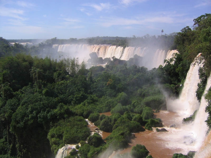 Iguazu Waterfall — big water on the border of two countries Iguazu Waterfall — big water on the border of two countries