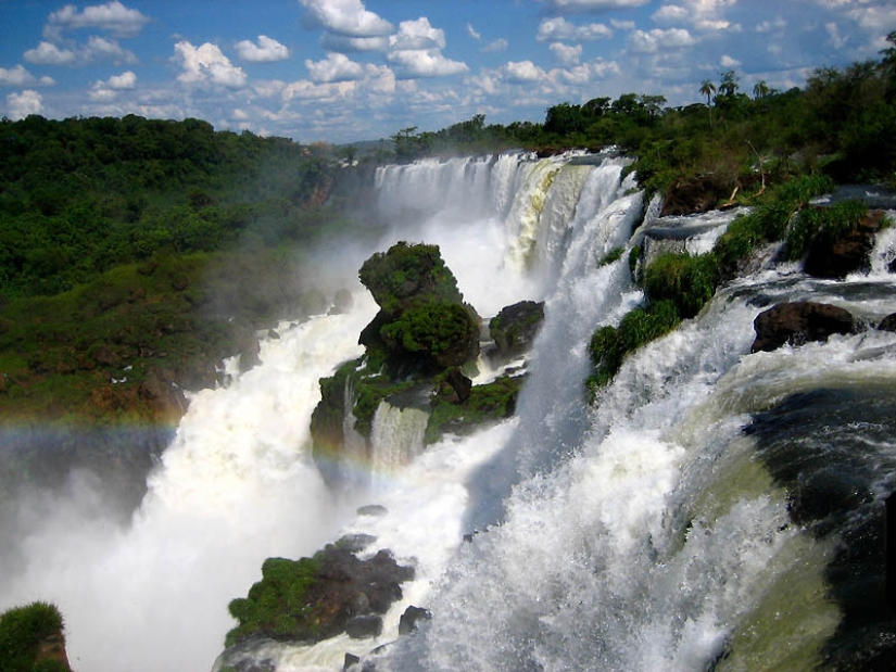Iguazu Waterfall — big water on the border of two countries Iguazu Waterfall — big water on the border of two countries