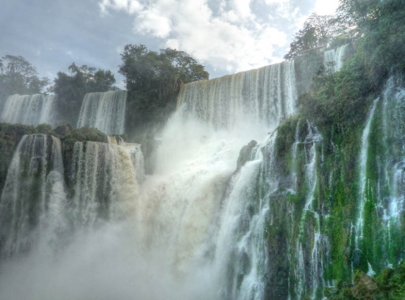 Iguazu Waterfall — big water on the border of two countries Iguazu Waterfall — big water on the border of two countries
