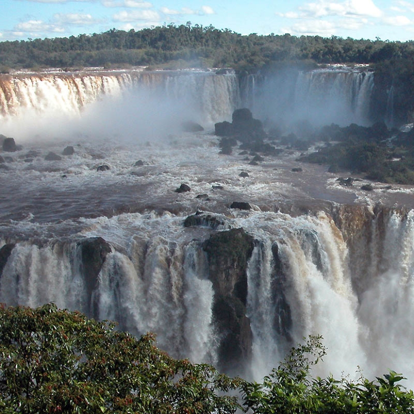 Iguazu Waterfall — big water on the border of two countries Iguazu Waterfall — big water on the border of two countries
