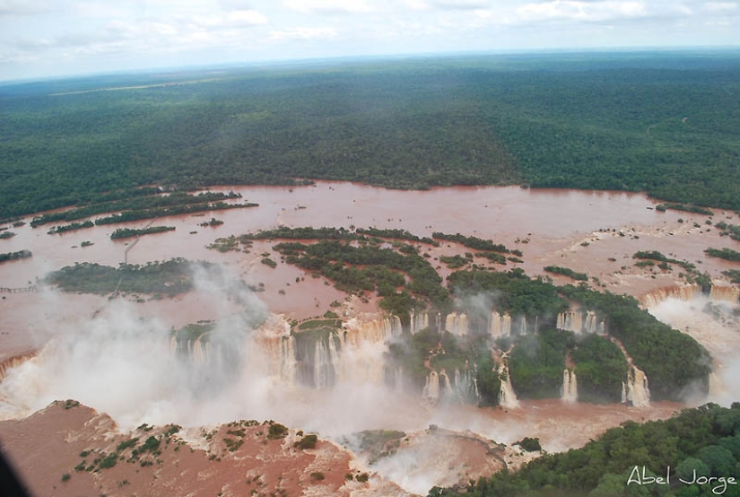 Iguazu Waterfall — big water on the border of two countries Iguazu Waterfall — big water on the border of two countries