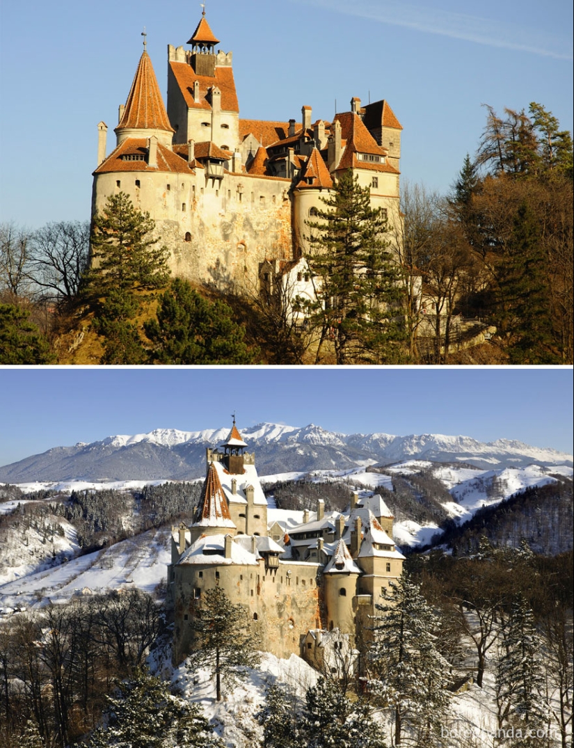 Imágenes mágicas de lugares pintorescos antes y durante el invierno Imágenes mágicas de lugares pintorescos antes y durante el invierno
