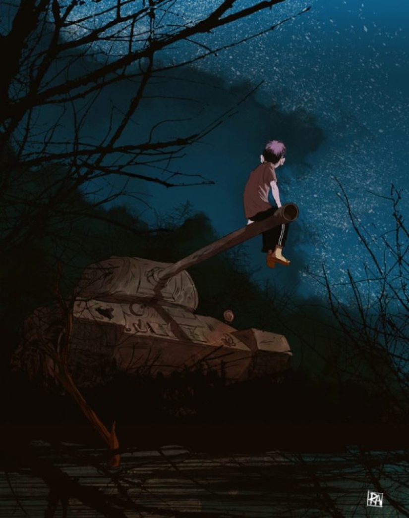 Impactante hooligan e ilustraciones sobre el tema del día