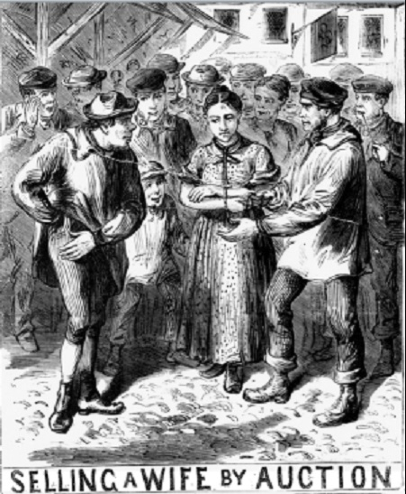 In nineteenth-century England, divorce was expensive. Therefore, the wives were sold at auction In nineteenth-century England, divorce was expensive. Therefore, the wives were sold at auction