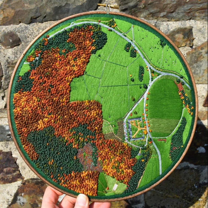 Incredible Landscape Embroidery By Victoria Rose Richards