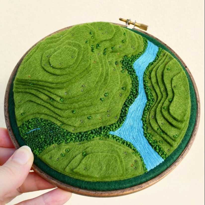 Incredible Landscape Embroidery By Victoria Rose Richards