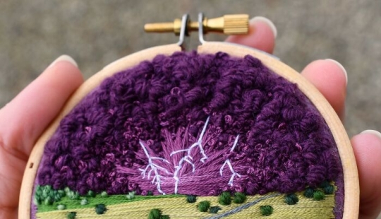Incredible Landscape Embroidery By Victoria Rose Richards Incredible Landscape Embroidery By Victoria Rose Richards
