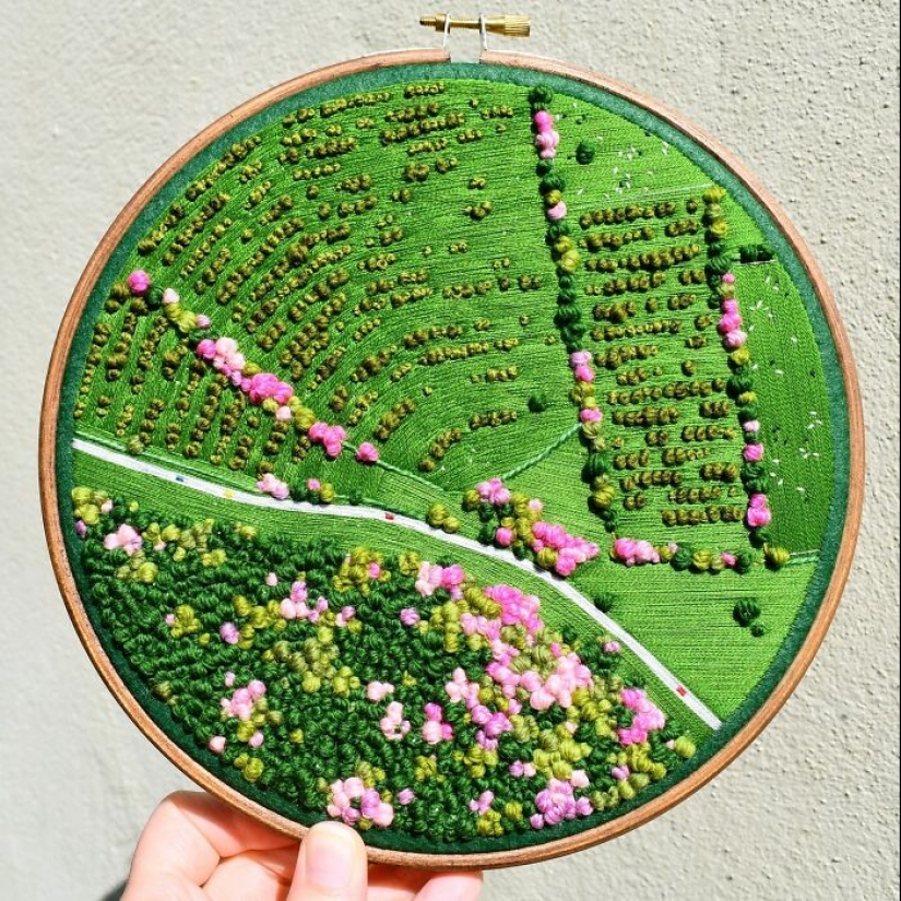 Incredible Landscape Embroidery By Victoria Rose Richards