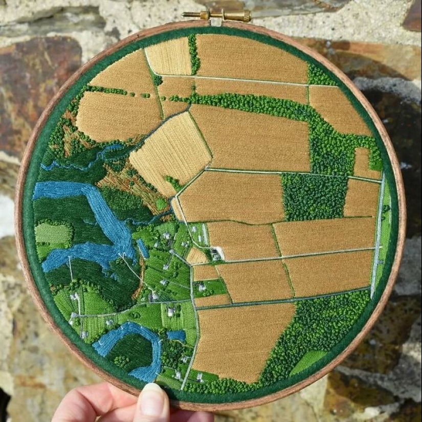 Incredible Landscape Embroidery By Victoria Rose Richards