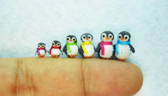 Incredible miniature knitted and crocheted items