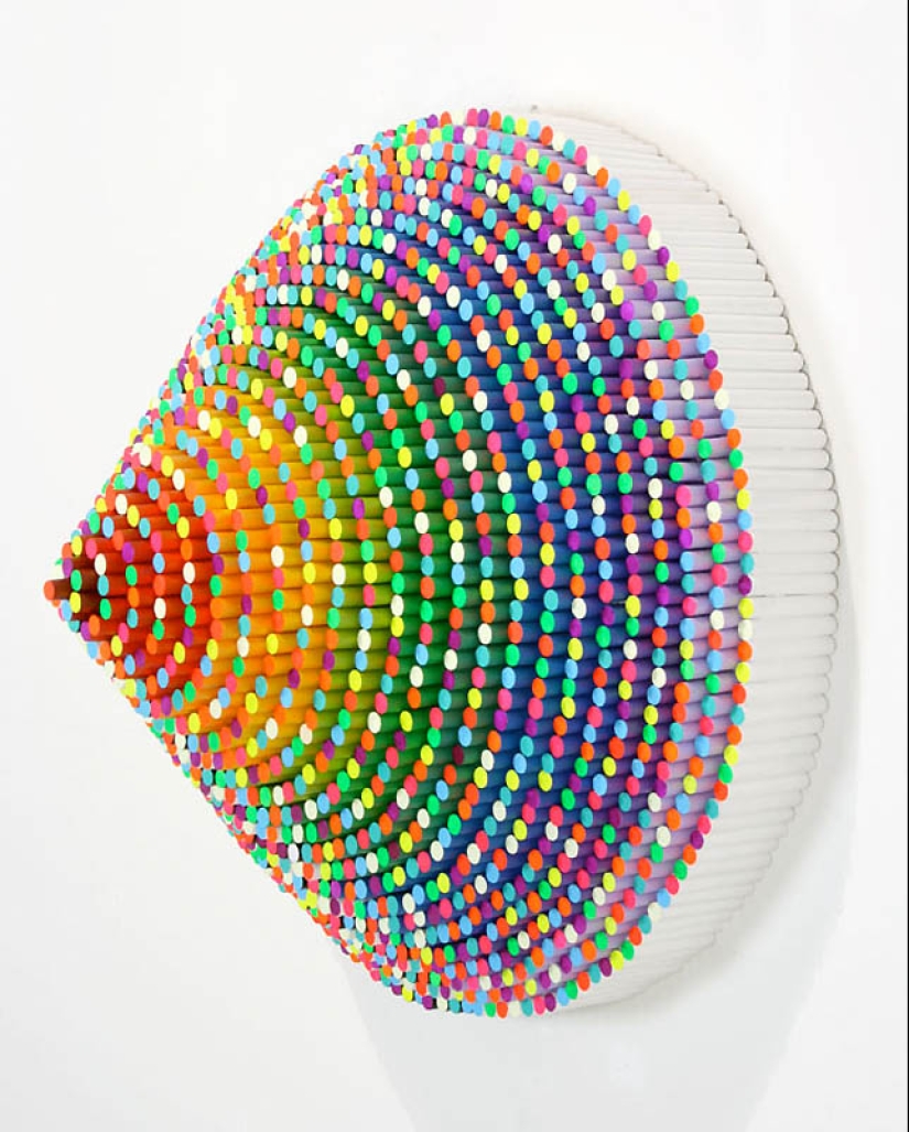 Infinitos de papel por Jen Stark
