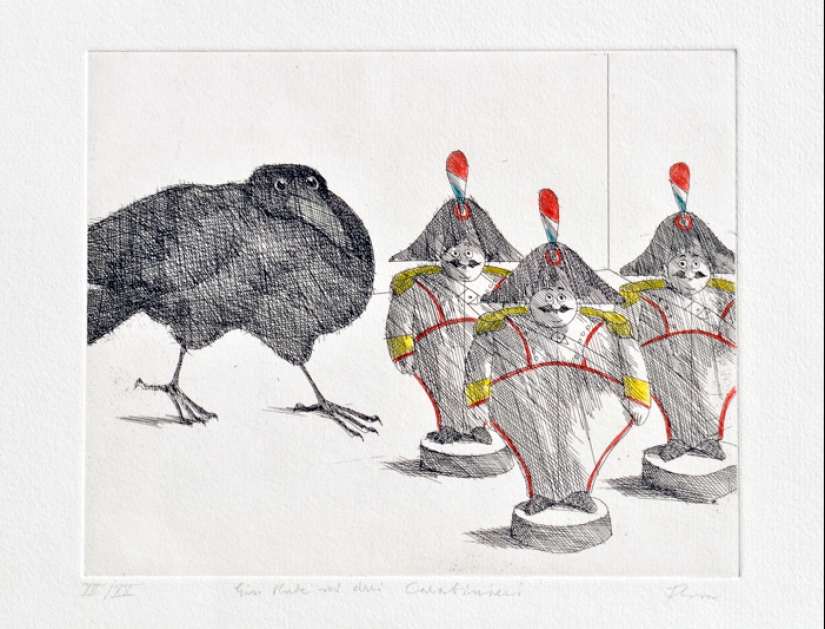 Inspired by Crows: Talented illustrator Paul Flora