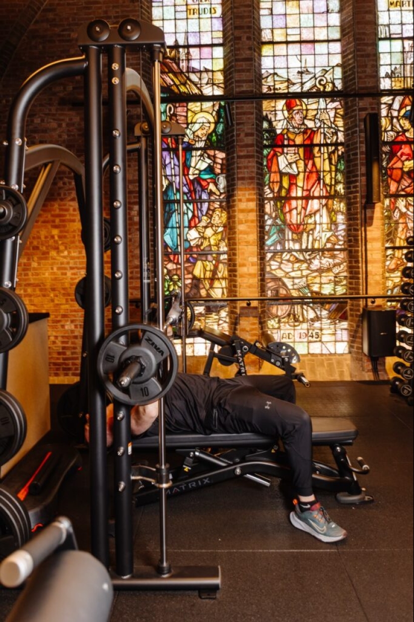 Instead of a sermon, a workout: How an old church in the Netherlands became a fitness club