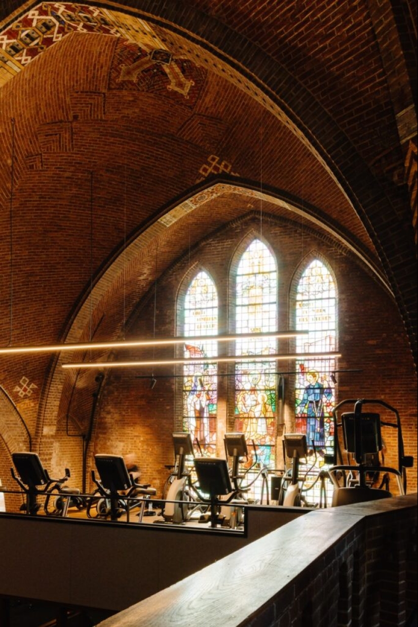 Instead of a sermon, a workout: How an old church in the Netherlands became a fitness club