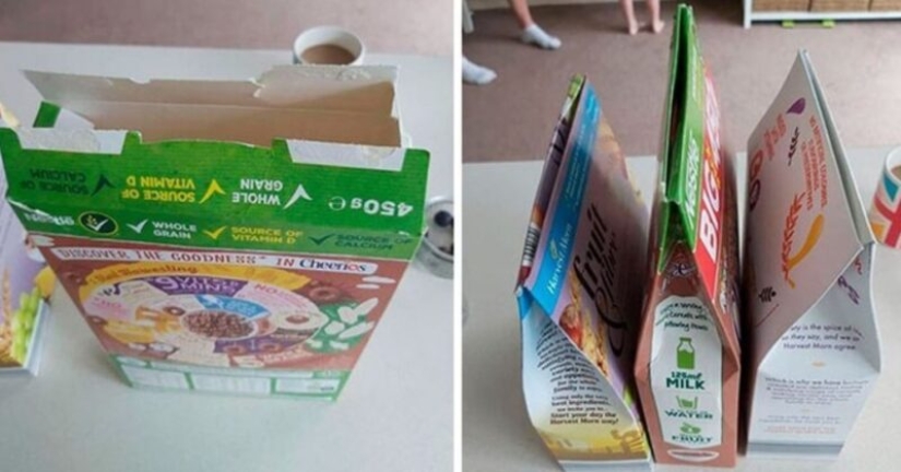 Instrucciones detalladas sobre cómo cerrar correctamente el embalaje de cartón con cereales