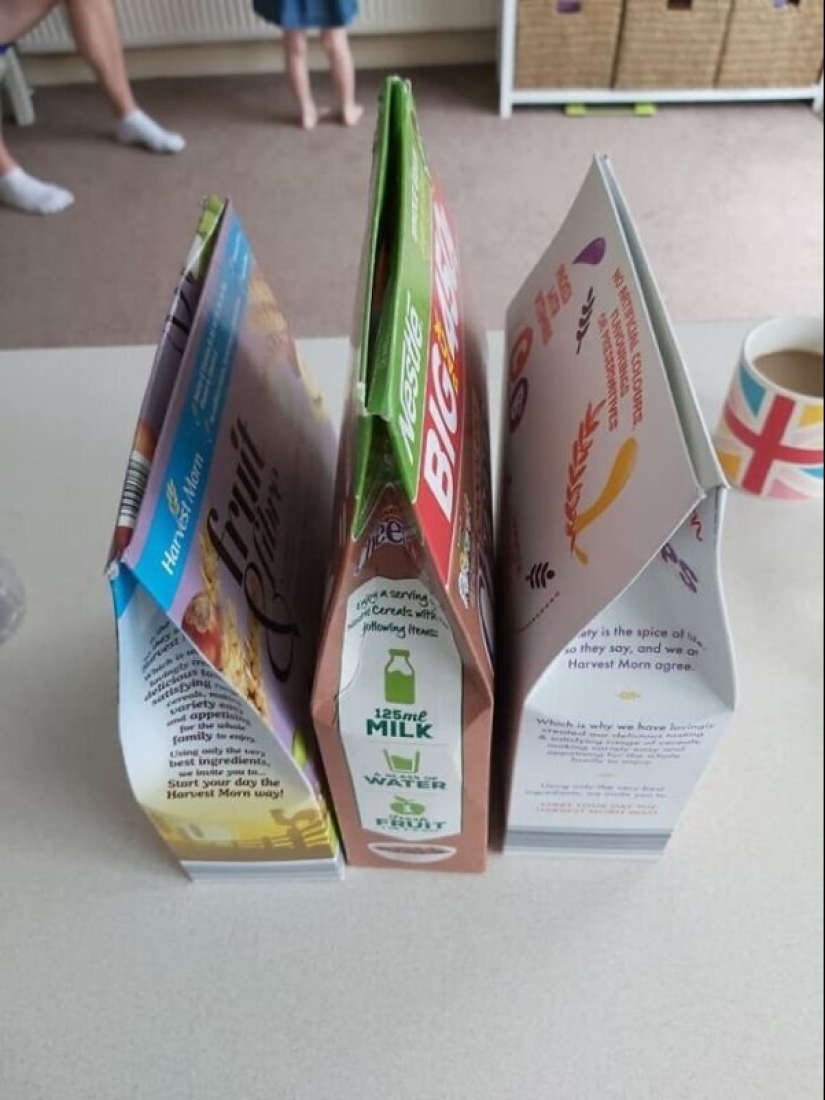 Instrucciones detalladas sobre cómo cerrar correctamente el embalaje de cartón con cereales