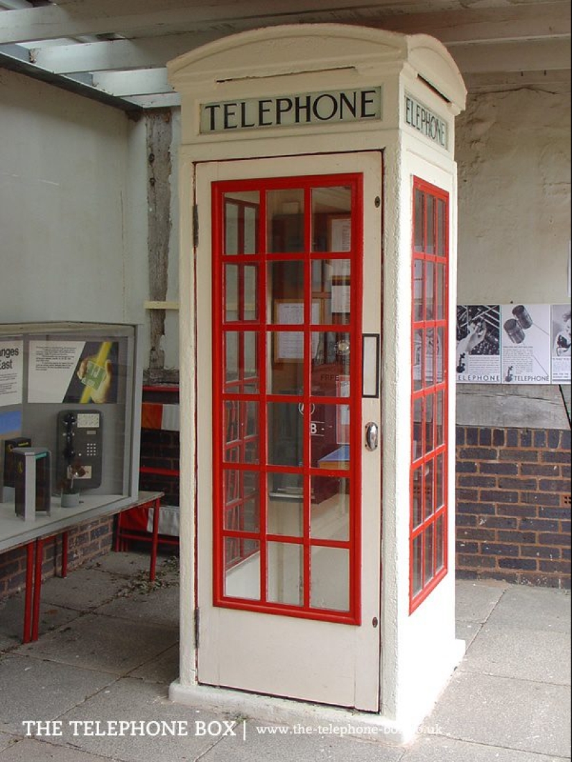 Intimate conversation: the famous red telephone box copied from the tombstones Intimate conversation: the famous red telephone box copied from the tombstones