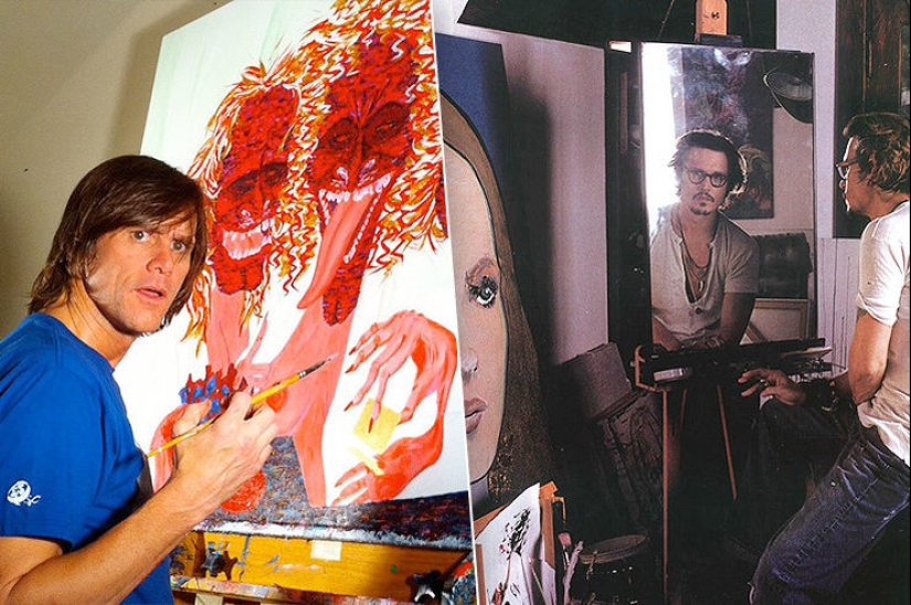 Johnny Depp, Jim Carrey, Prince Charles and other stars of that amazing artist Johnny Depp, Jim Carrey, Prince Charles and other stars of that amazing artist