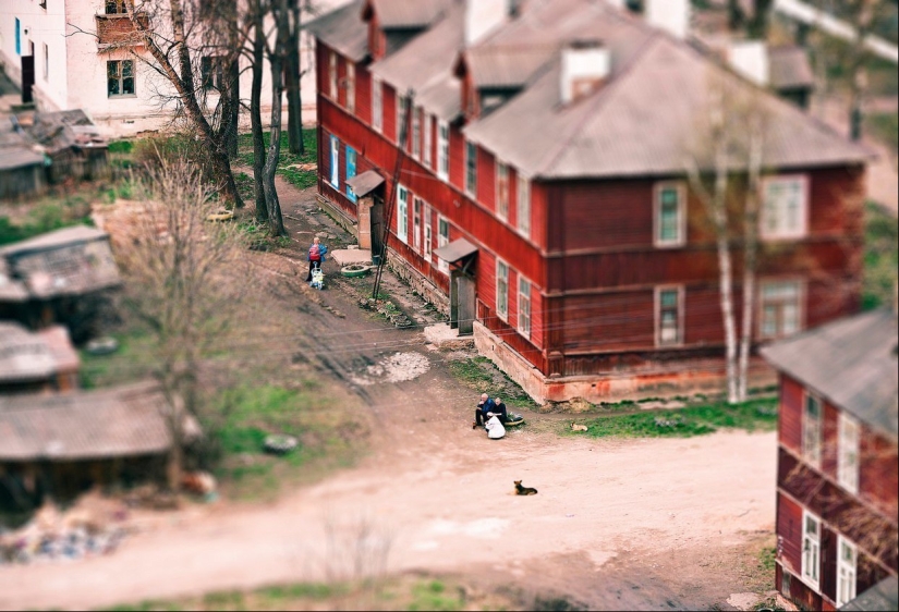 Juguete lugar de nacimiento: los paisajes urbanos de Rusia en la lente tilt-shift