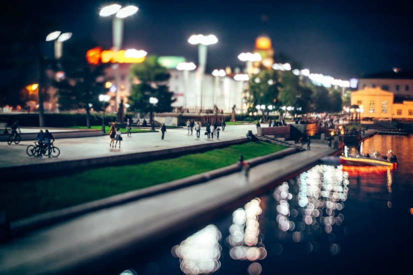 Juguete lugar de nacimiento: los paisajes urbanos de Rusia en la lente tilt-shift