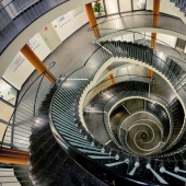 Kaleidoscope of spiral stairs Kaleidoscope of spiral stairs