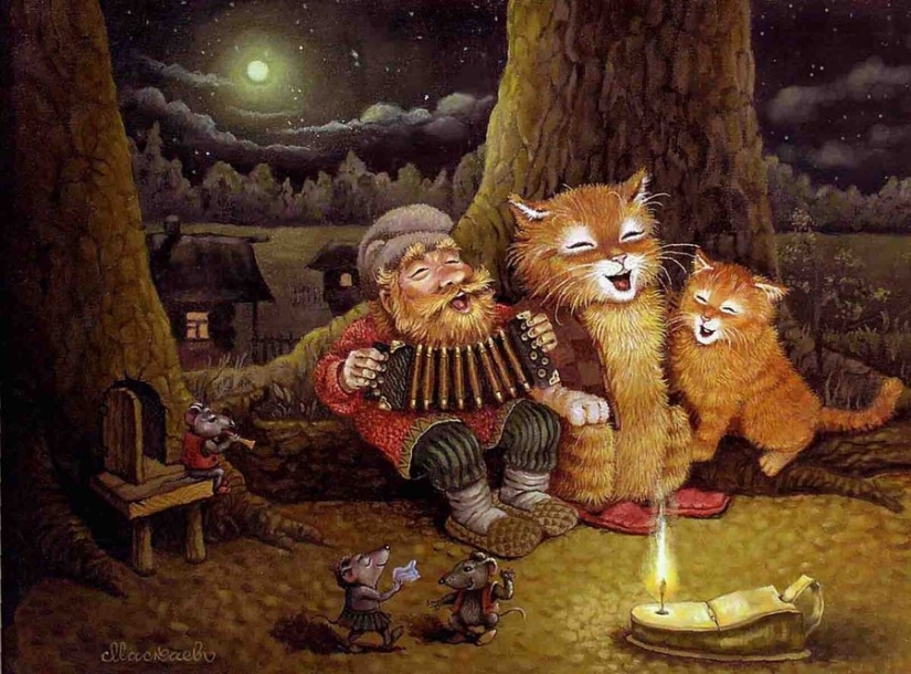 Kind cat tales by the artist Alexander Maskaev Kind cat tales by the artist Alexander Maskaev
