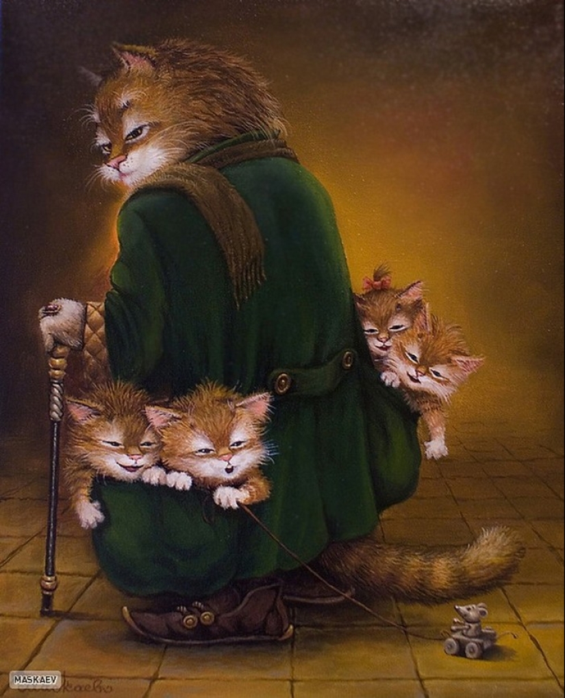 Kind cat tales by the artist Alexander Maskaev Kind cat tales by the artist Alexander Maskaev