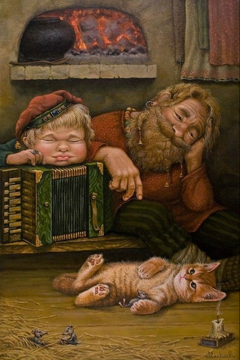 Kind cat tales by the artist Alexander Maskaev Kind cat tales by the artist Alexander Maskaev