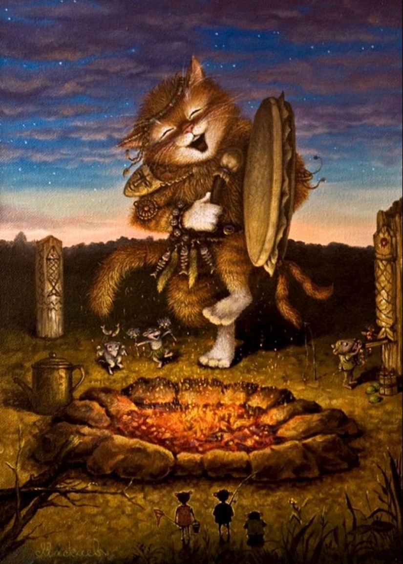 Kind cat tales by the artist Alexander Maskaev Kind cat tales by the artist Alexander Maskaev