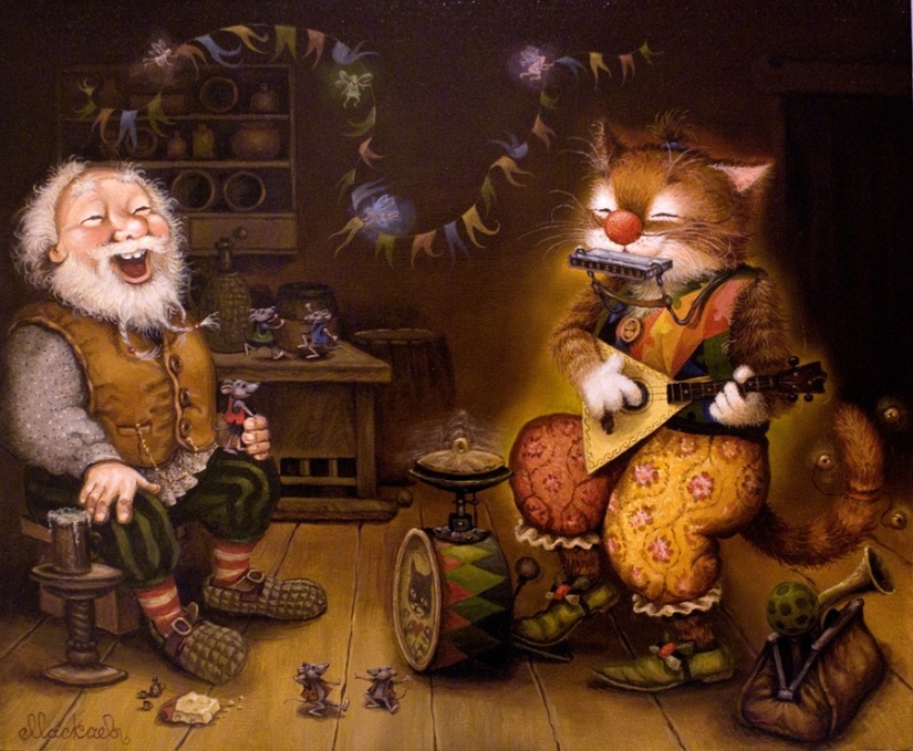 Kind cat tales by the artist Alexander Maskaev Kind cat tales by the artist Alexander Maskaev