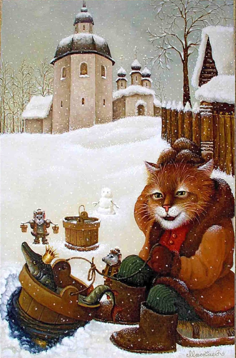 Kind cat tales by the artist Alexander Maskaev Kind cat tales by the artist Alexander Maskaev
