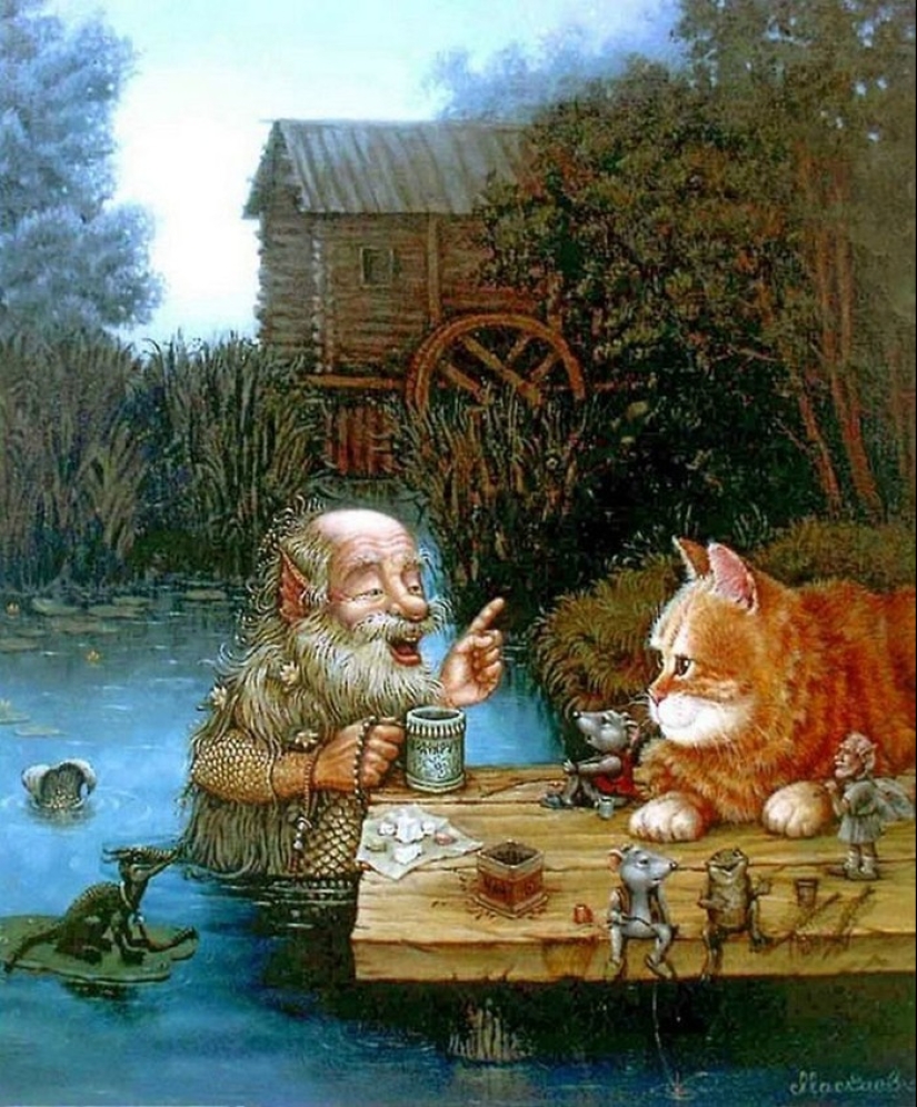 Kind cat tales by the artist Alexander Maskaev Kind cat tales by the artist Alexander Maskaev