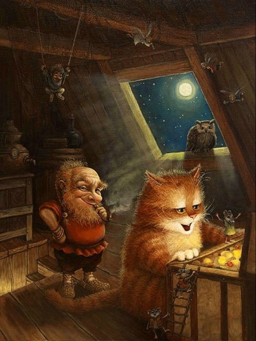 Kind cat tales by the artist Alexander Maskaev Kind cat tales by the artist Alexander Maskaev