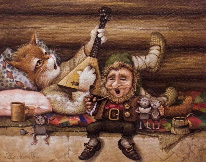 Kind cat tales by the artist Alexander Maskaev Kind cat tales by the artist Alexander Maskaev