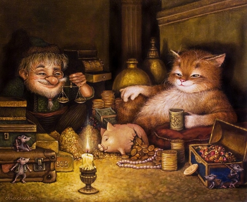 Kind cat tales by the artist Alexander Maskaev Kind cat tales by the artist Alexander Maskaev