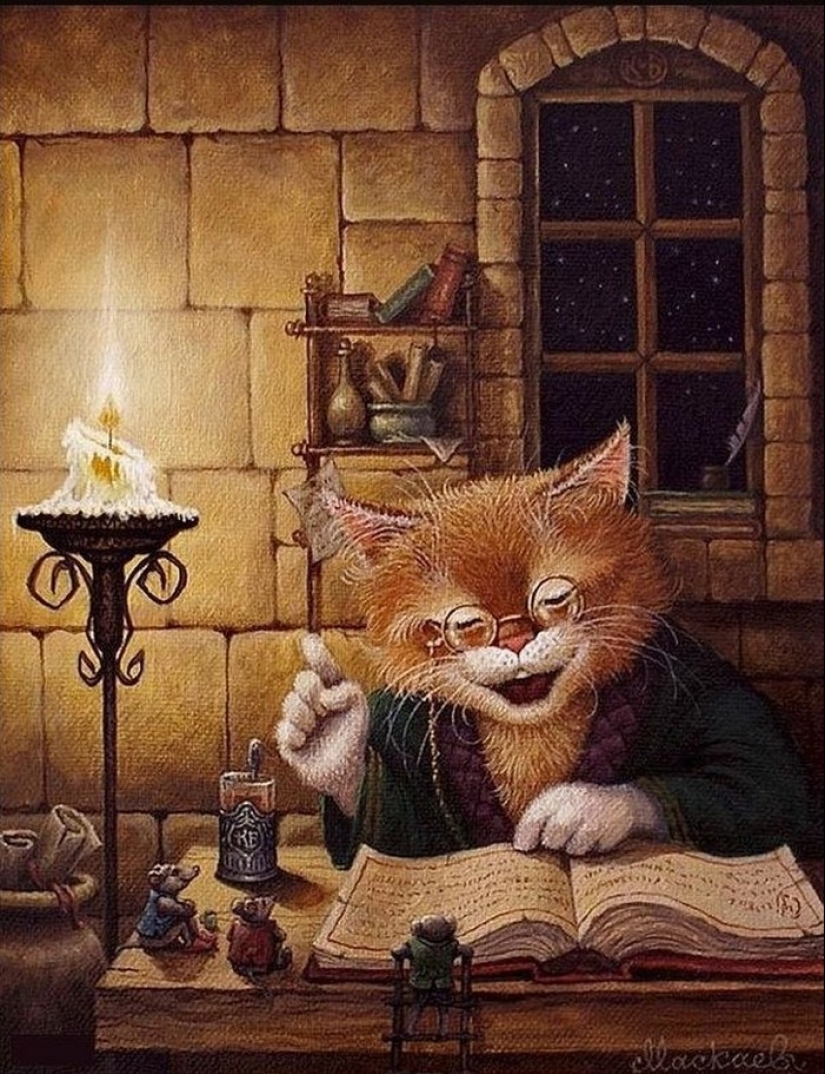 Kind cat tales by the artist Alexander Maskaev Kind cat tales by the artist Alexander Maskaev