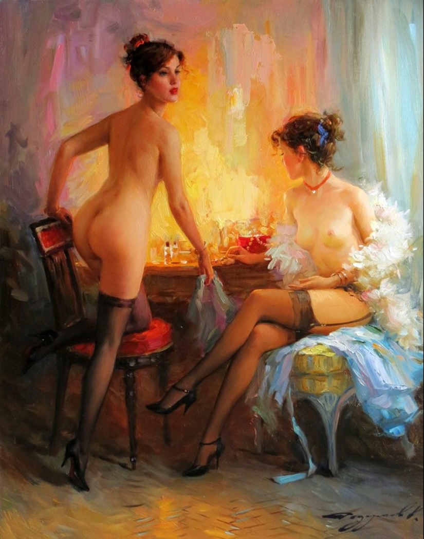 Konstantin Razumov's portraits of women: lightness, Light and eroticism of the Burlesque Era Konstantin Razumov's portraits of women: lightness, Light and eroticism of the Burlesque Era