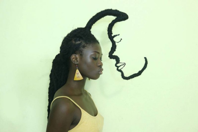 Kosa-Krasa: African artist creates amazing sculptures out of my own hair Kosa-Krasa: African artist creates amazing sculptures out of my own hair