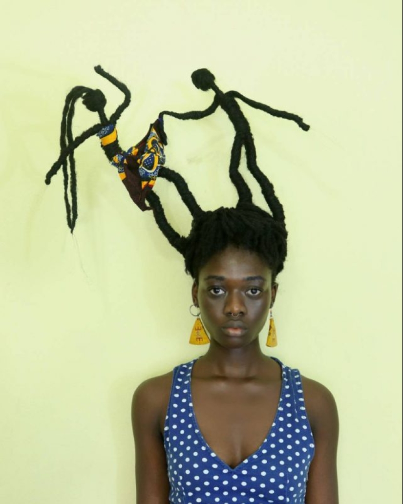 Kosa-Krasa: African artist creates amazing sculptures out of my own hair Kosa-Krasa: African artist creates amazing sculptures out of my own hair
