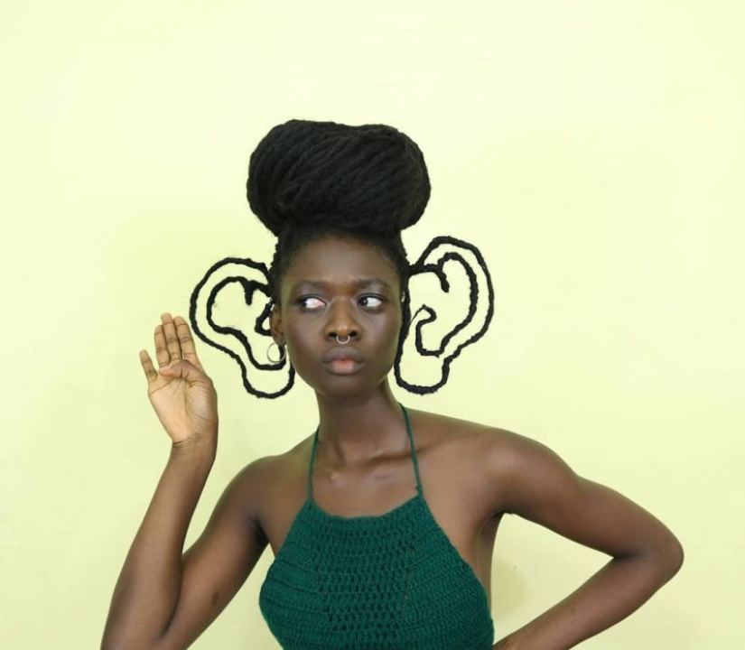 Kosa-Krasa: African artist creates amazing sculptures out of my own hair Kosa-Krasa: African artist creates amazing sculptures out of my own hair