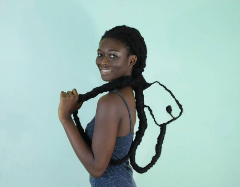 Kosa-Krasa: African artist creates amazing sculptures out of my own hair Kosa-Krasa: African artist creates amazing sculptures out of my own hair