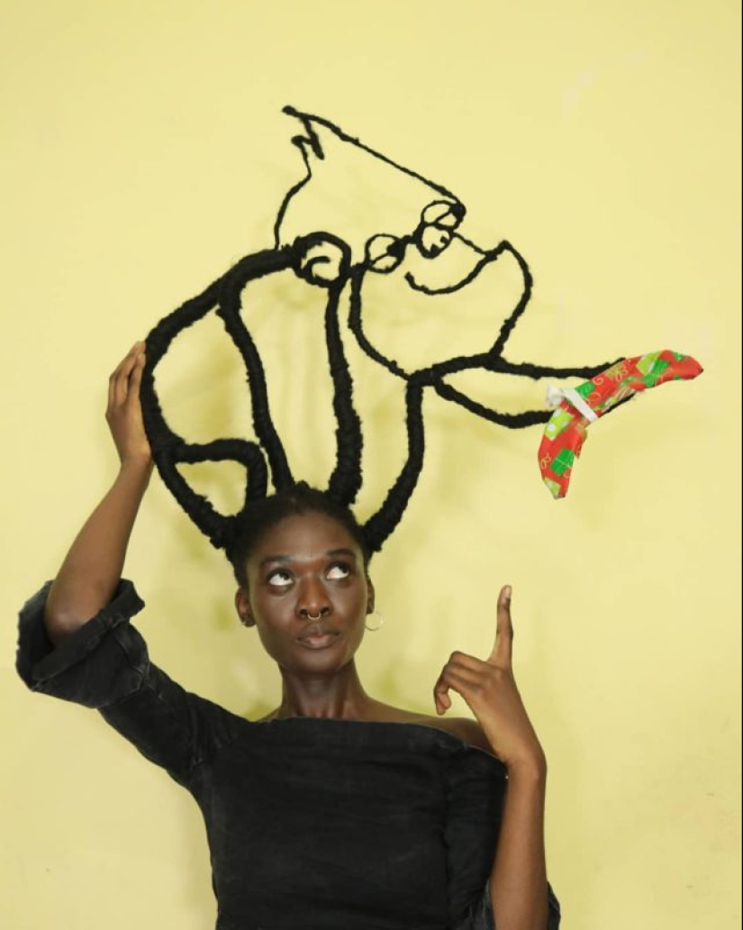 Kosa-Krasa: African artist creates amazing sculptures out of my own hair Kosa-Krasa: African artist creates amazing sculptures out of my own hair