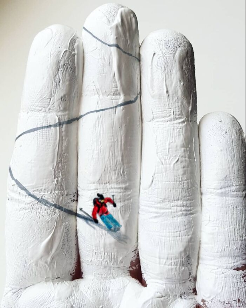 La artista utiliza sus manos como lienzo para mostrar mundos ocultos La artista utiliza sus manos como lienzo para mostrar mundos ocultos