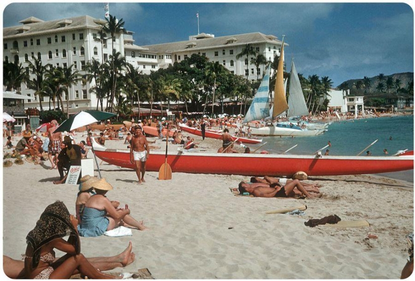 "La imagen del Paraíso terrenal" de la playa de historia de los EE.UU. en color