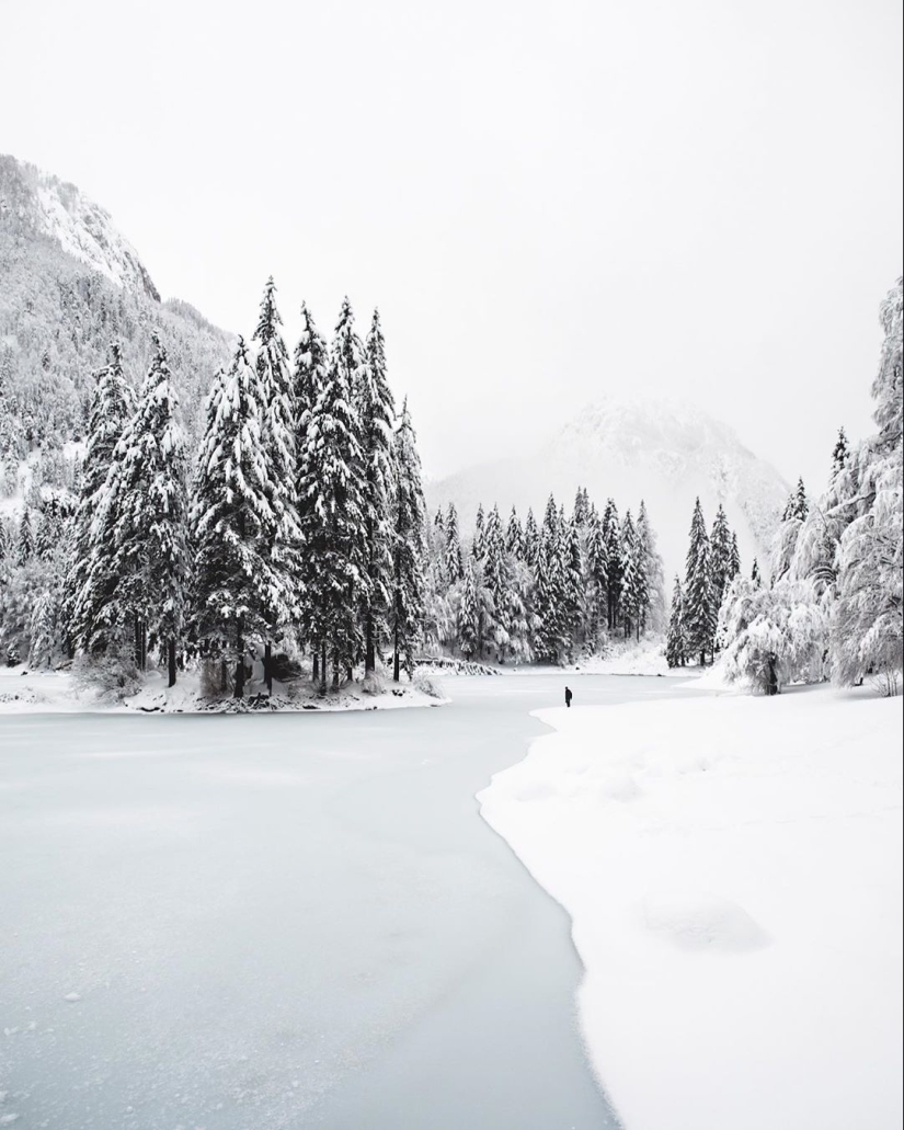 La magia del invierno en las fotos de nieve de Eric Reinhart
